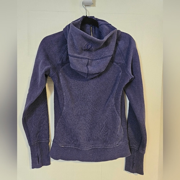 Lululemon womens size 4 Scuba Full-Zip hoodie navy blue long sleeve - Picture 3 of 7